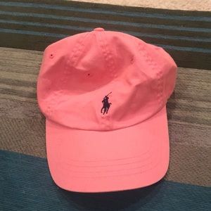 Pink polo hat